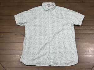 Recess Short Sleeve Button-up Slim Fit Shirt Retro Print - Men’s Size XL
